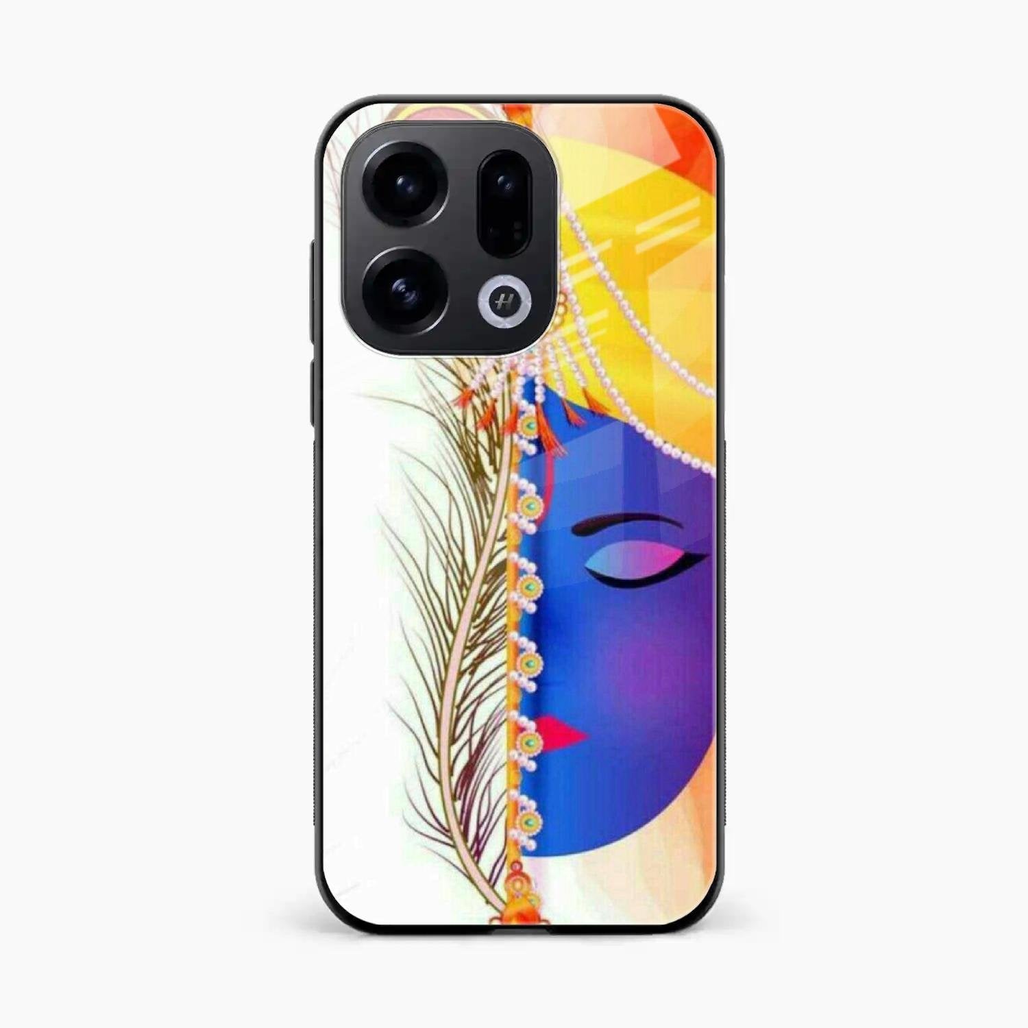 Divine Krishna Silhouette Phone Case For Oppo Find X9 5G
