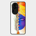 Divine Krishna Silhouette Phone Case For Oppo Reno 10 Pro Plus 5G