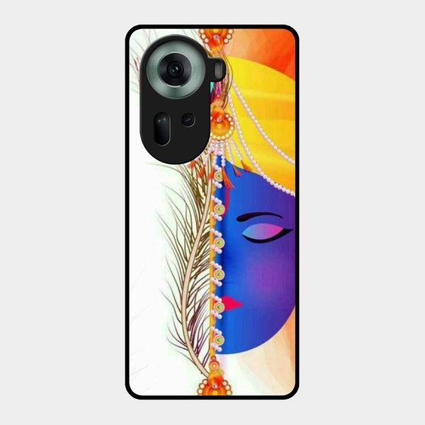 Divine Krishna Silhouette Phone Case For Oppo Reno 11 5G