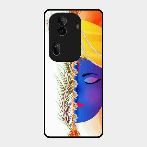 Divine Krishna Silhouette Phone Case For Oppo Reno 11 Pro 5G