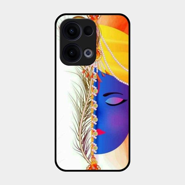 Divine Krishna Silhouette Phone Case For Oppo Reno 13 5G