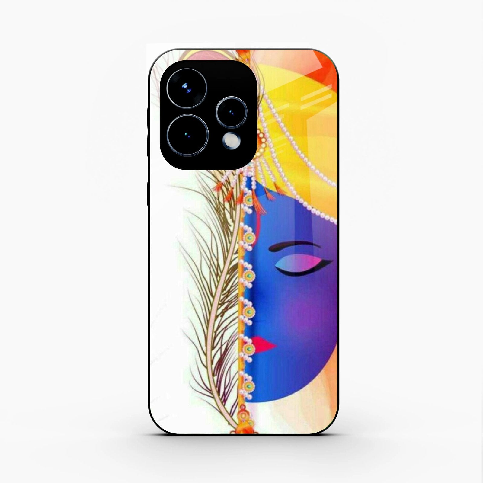 Divine Krishna Silhouette Phone Case For Oppo Reno 15 5G