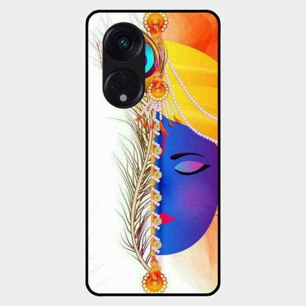 Divine Krishna Silhouette Phone Case For Oppo Reno 8T 5G