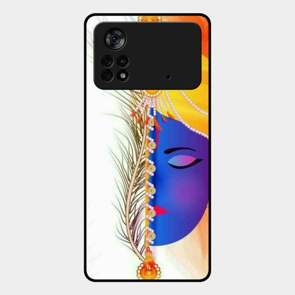 Divine Krishna Silhouette Phone Case For Poco X4 Pro 5G