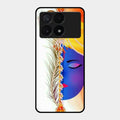 Divine Krishna Silhouette Phone Case For Poco X6 Pro 5G