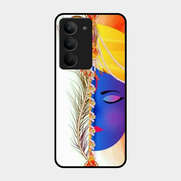 Divine Krishna Silhouette Phone Case For Realme 14X 5G
