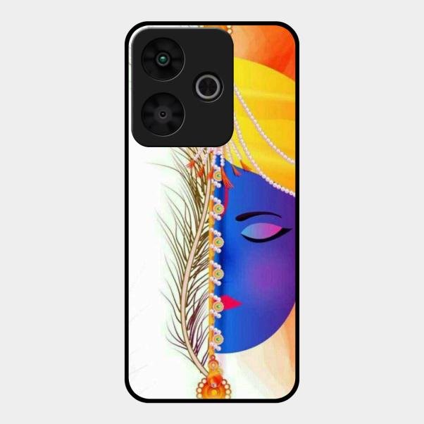 Divine Krishna Silhouette Phone Case For Redmi 13 5G