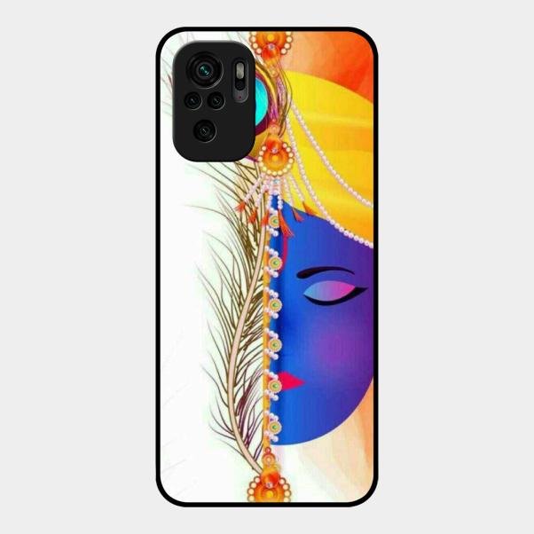 Divine Krishna Silhouette Phone Case For Redmi Note 10