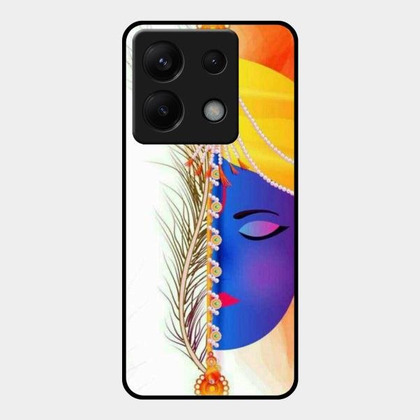 Divine Krishna Silhouette Phone Case For Redmi Note 13 Pro 5G
