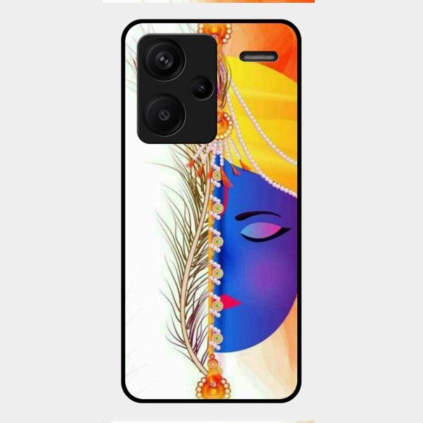 Divine Krishna Silhouette Phone Case For Redmi Note 13 Pro Plus 5G