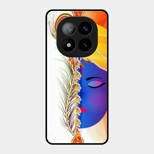 Divine Krishna Silhouette Phone Case For Redmi Note 14 Pro Plus 5G