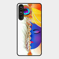 Divine Krishna Silhouette Phone Case For Samsung Galaxy M55 5G