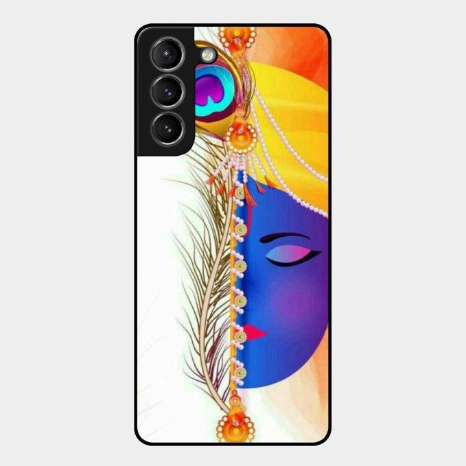 Divine Krishna Silhouette Phone Case For Samsung Galaxy S21