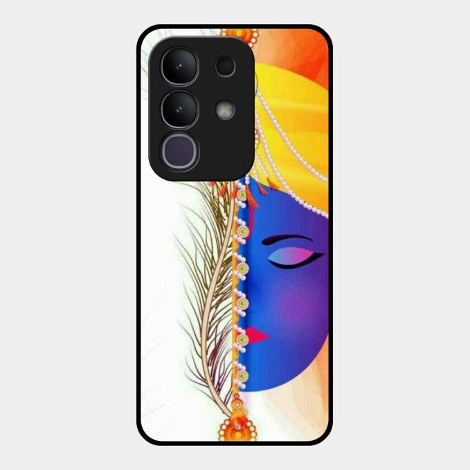 Divine Krishna Silhouette Phone Case For Vivo T4X 5G