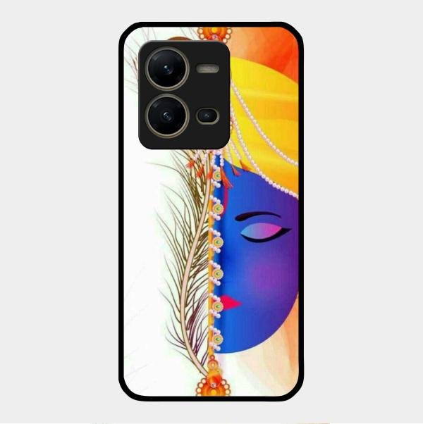 Divine Krishna Silhouette Phone Case For Vivo V25 5G