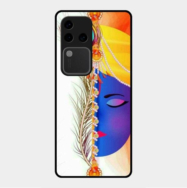 Divine Krishna Silhouette Phone Case For Vivo V30 Pro 5G
