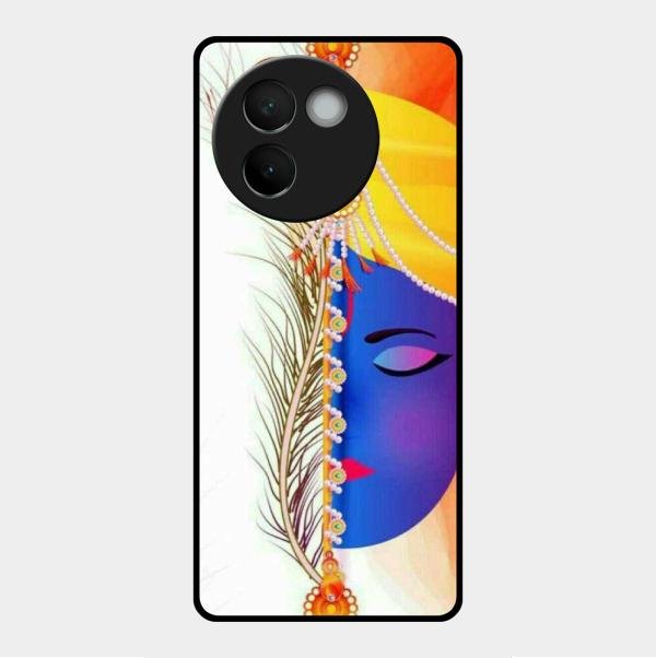 Divine Krishna Silhouette Phone Case For Vivo V30E 5G