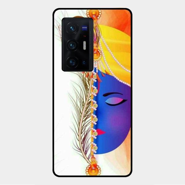 Divine Krishna Silhouette Phone Case For Vivo X70 Pro Plus 5G