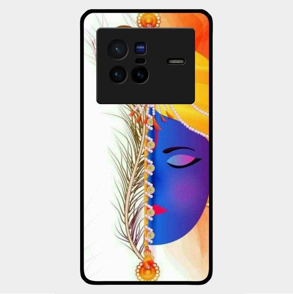 Divine Krishna Silhouette Phone Case For Vivo X80 5G