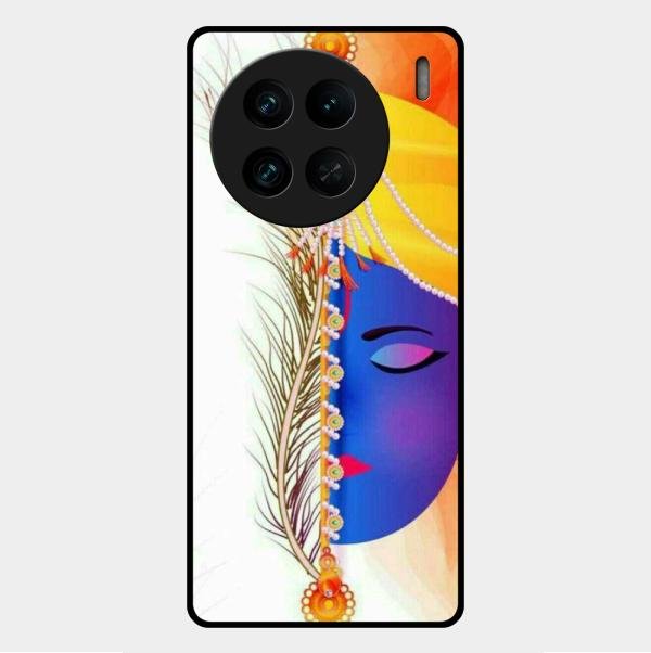 Divine Krishna Silhouette Phone Case For Vivo X90 Pro 5G