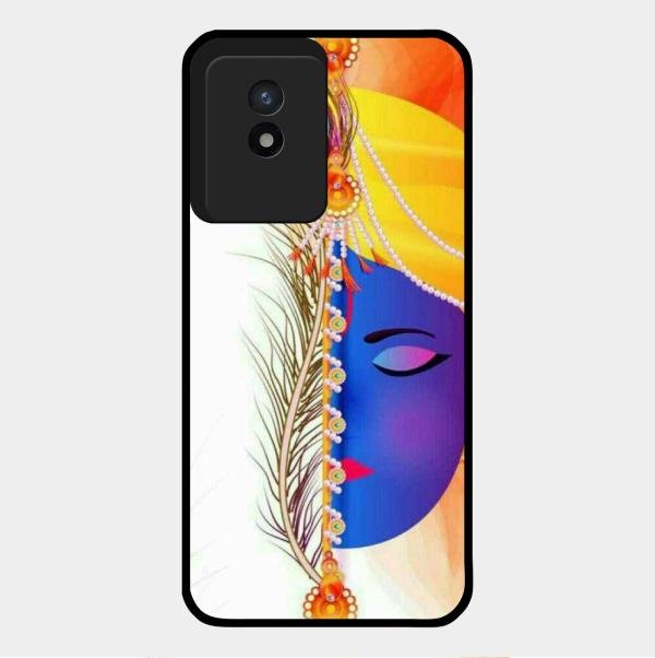 Divine Krishna Silhouette Phone Case For Vivo Y02T