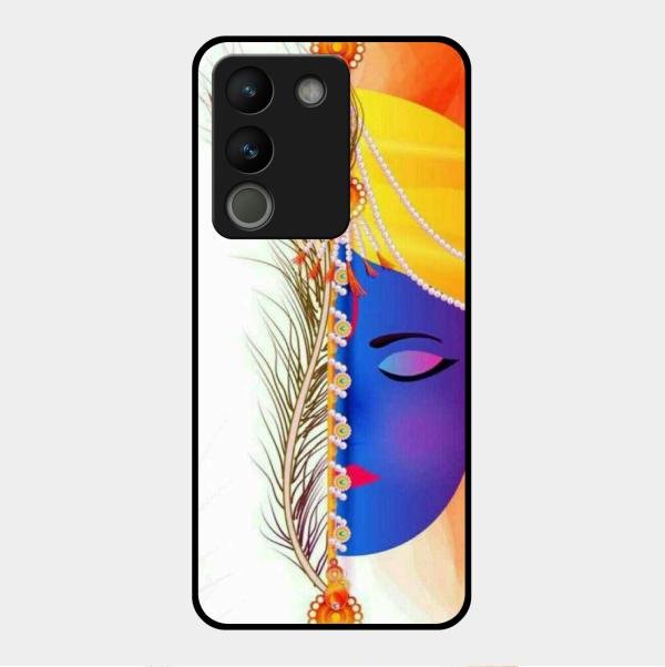 Divine Krishna Silhouette Phone Case For Vivo Y200 5G