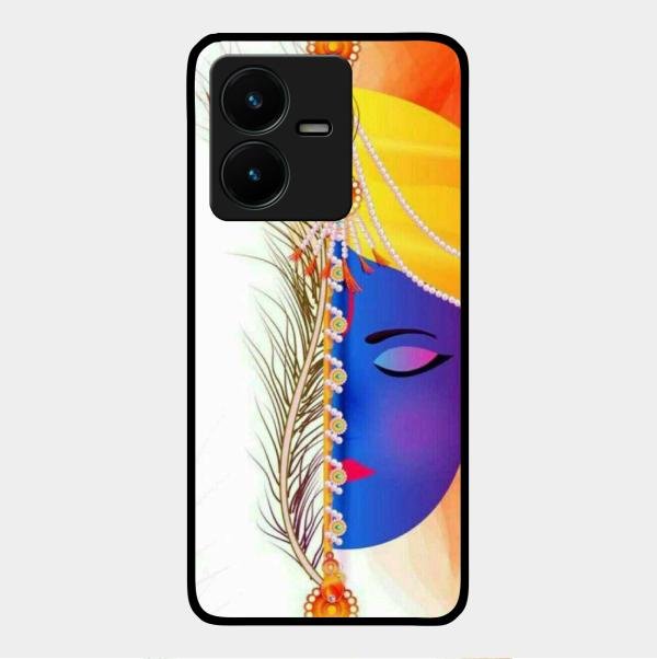 Divine Krishna Silhouette Phone Case For Vivo Y22
