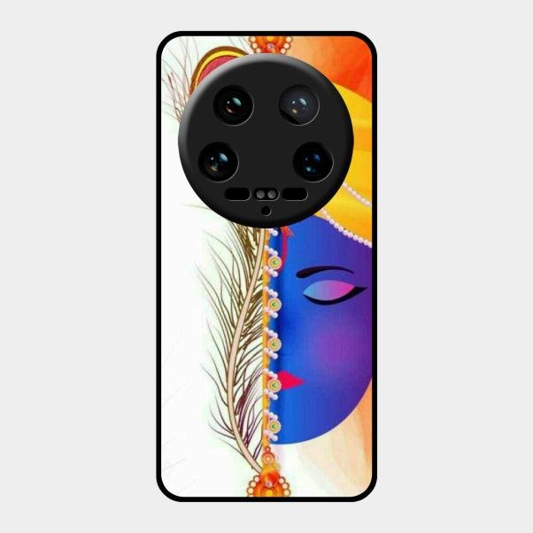 Divine Krishna Silhouette Phone Case For Xiaomi 14 Ultra