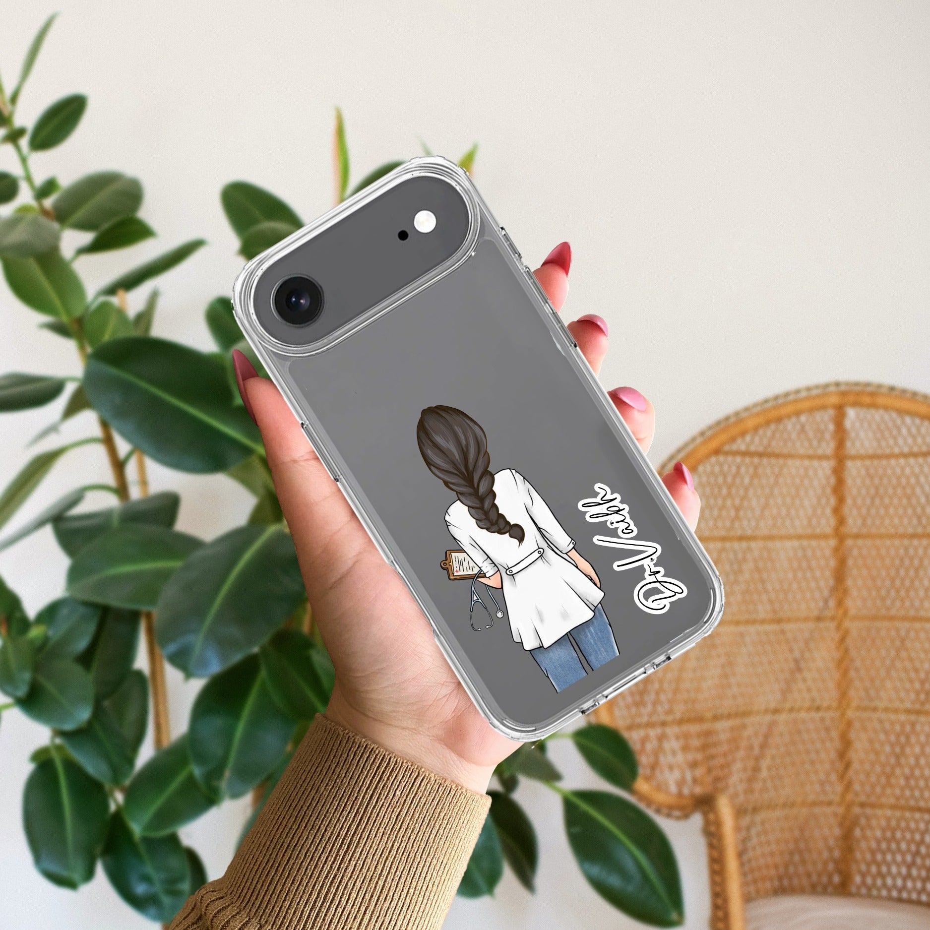 Doctor Customized Anti Yellow Clear Case For iPhone Air