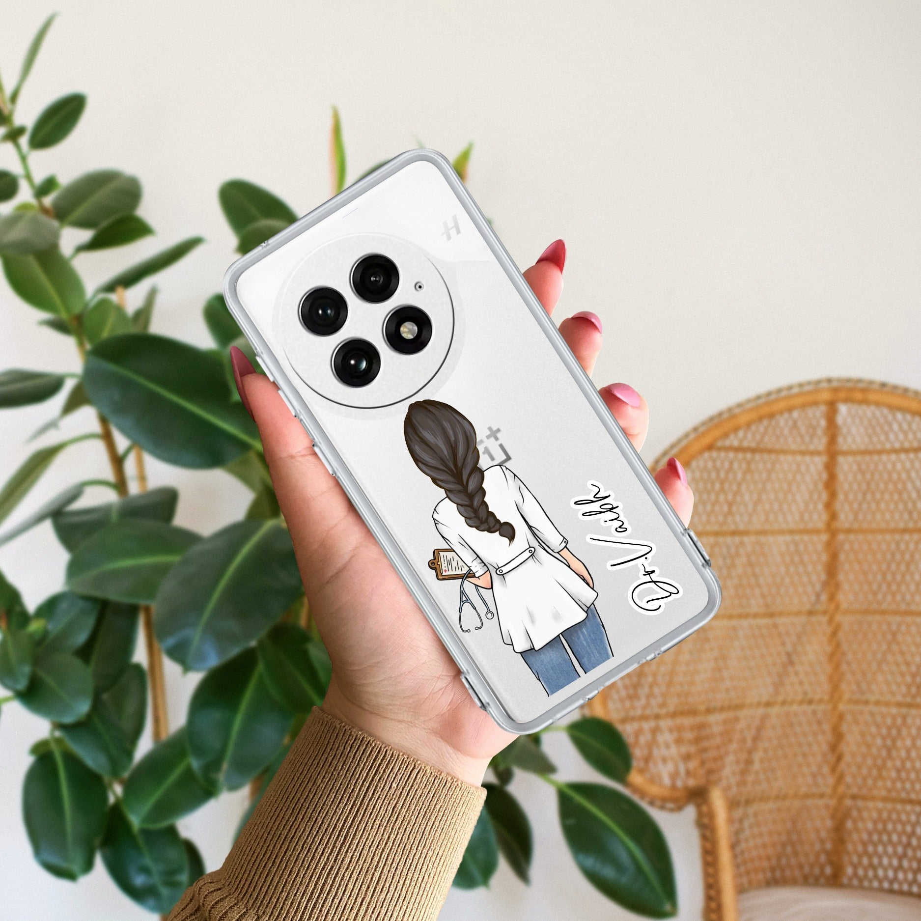 Doctor Customize Transparent Silicon Case For OnePlus 13 5G