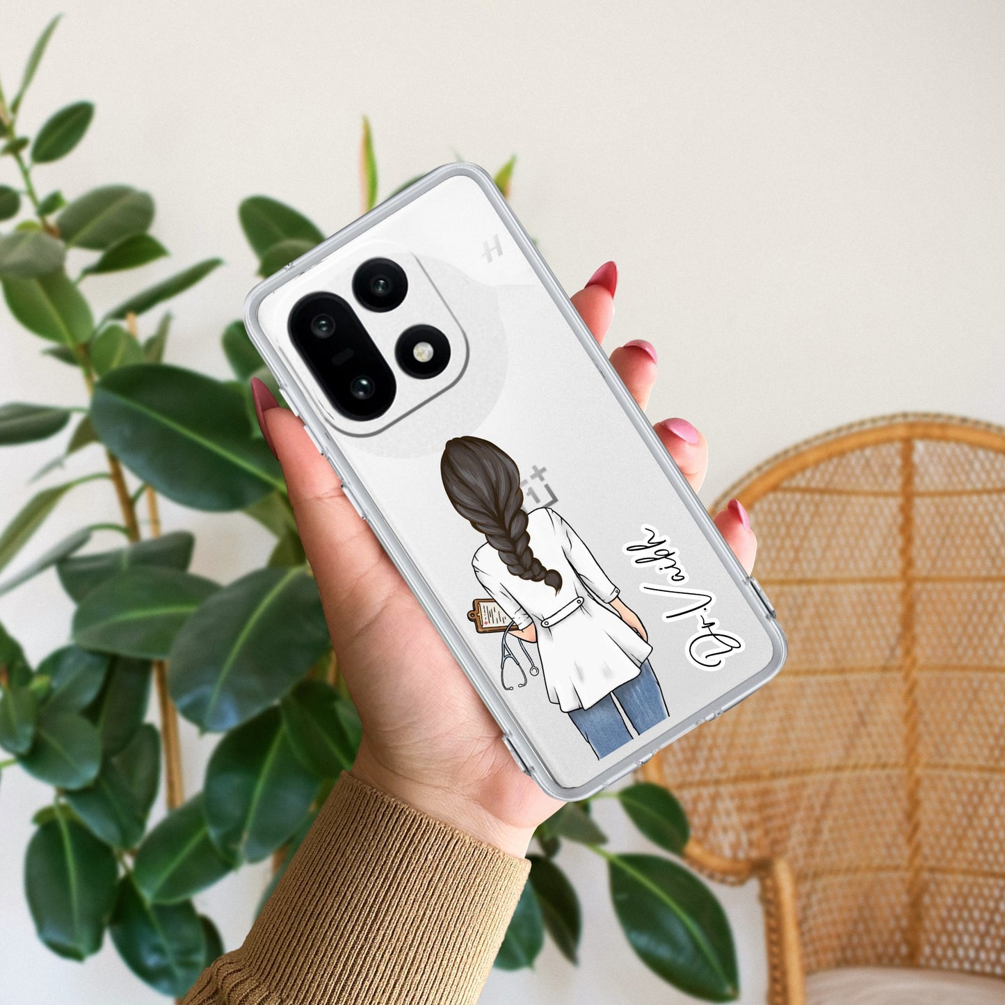 Doctor Customize Transparent Silicon Case For OnePlus