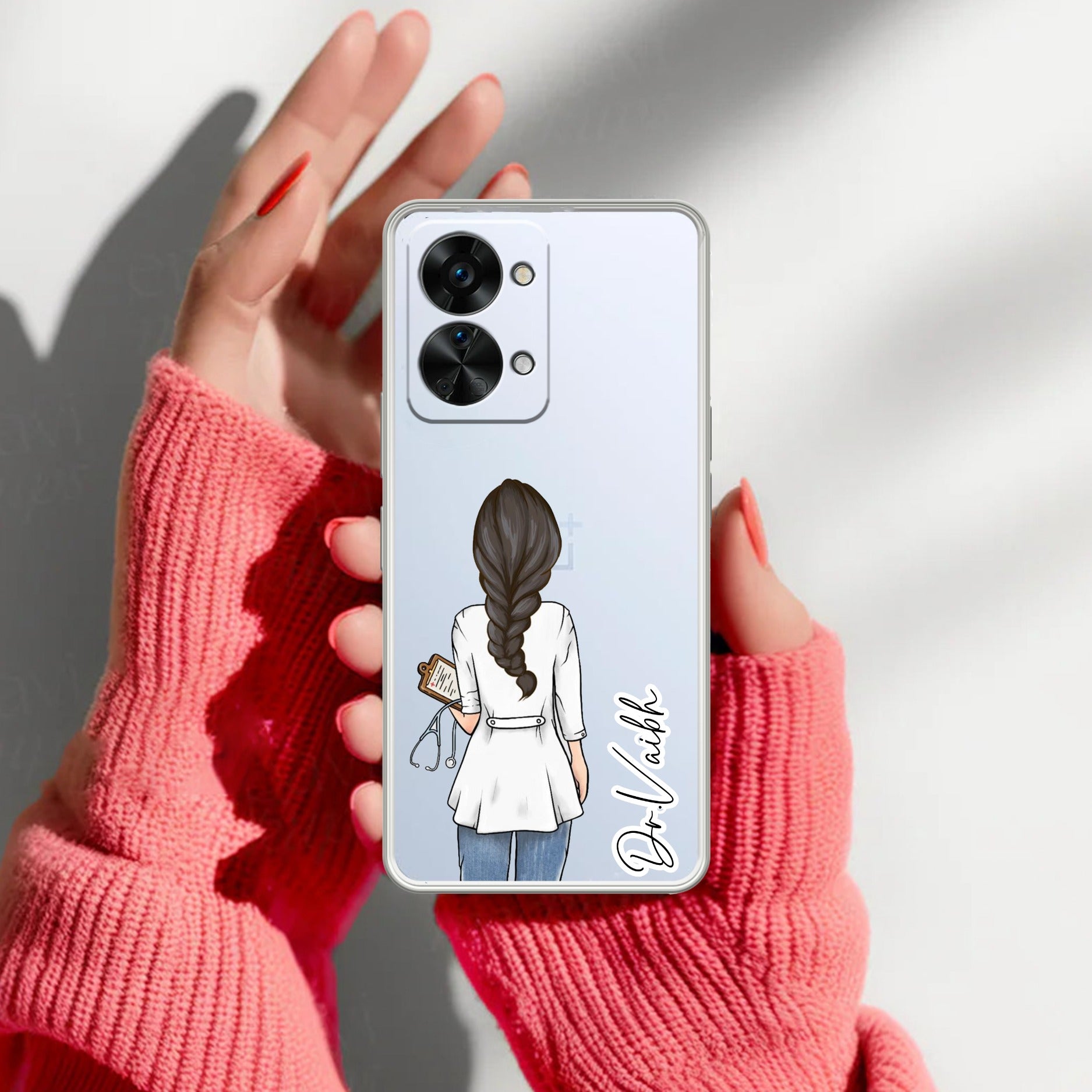 Doctor Customize Transparent Silicon Case For OnePlus