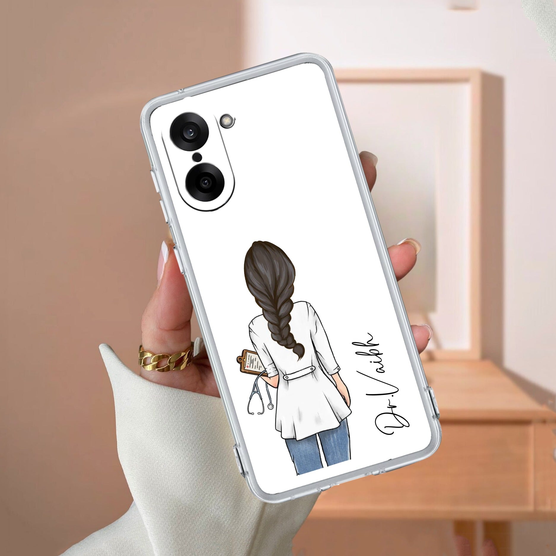 Doctor Customize Transparent Silicon Case For OnePlus