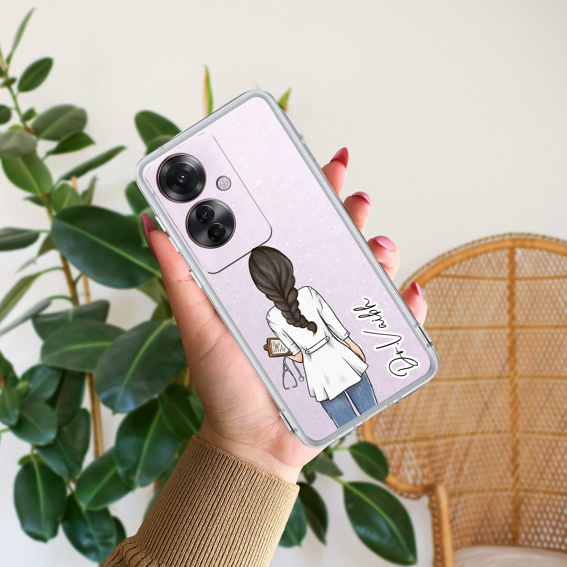 Doctor Customized Transparent Silicon Case For Oppo F25 Pro 5G