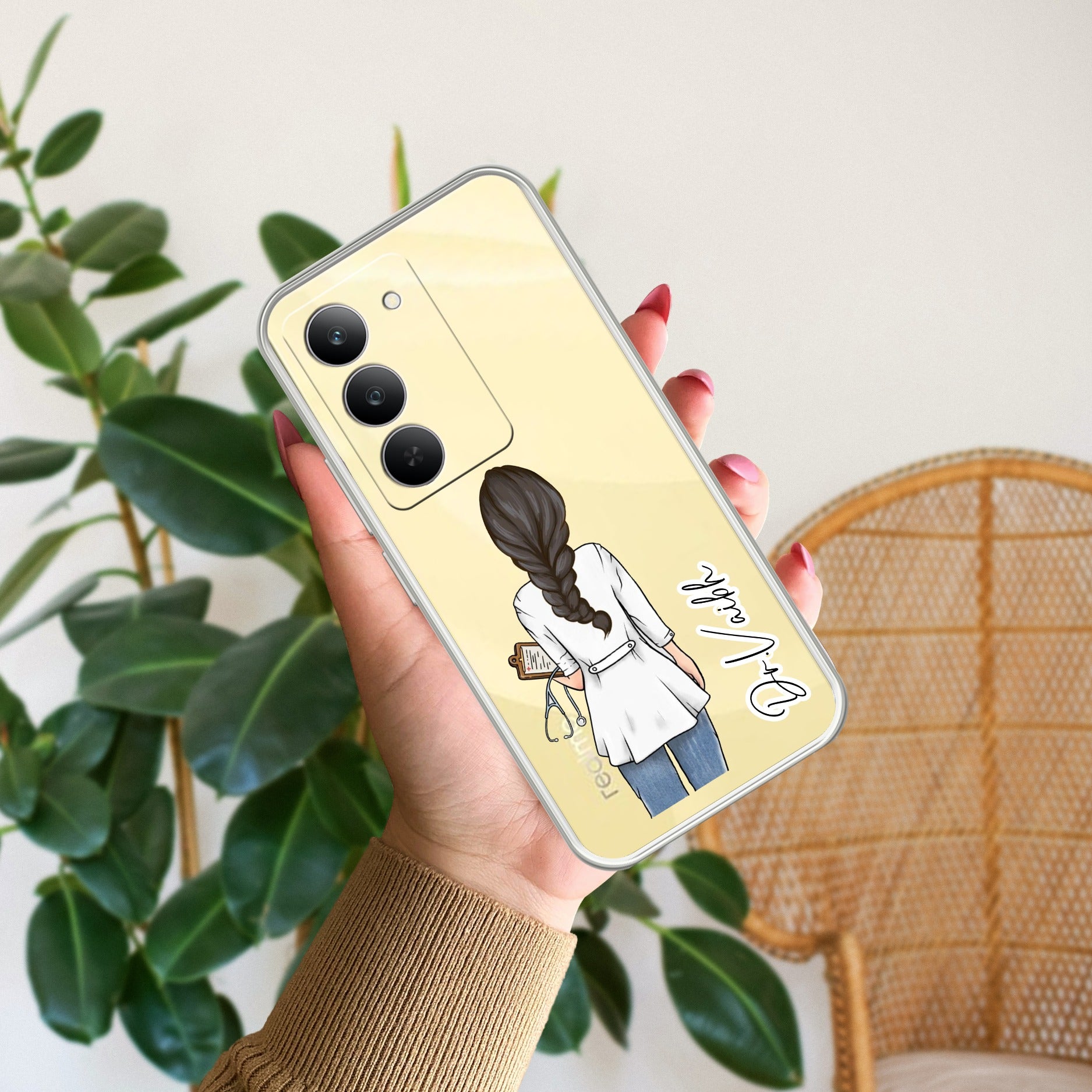 Doctor Customize Anti Yelllow Case For Realme 14x 5G