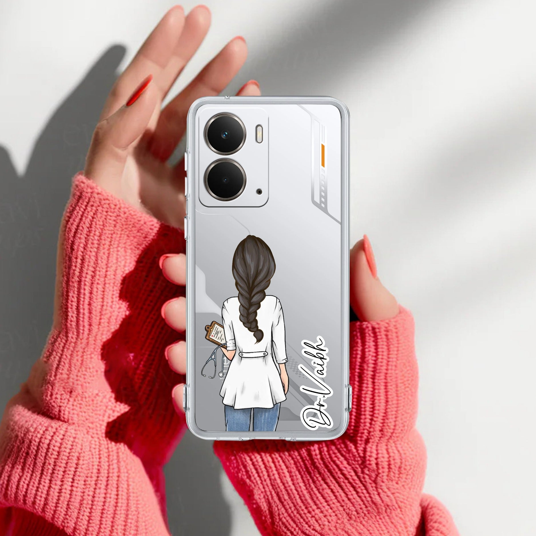 Doctor Customize Transparent Silicon Case For Realme P3 5G