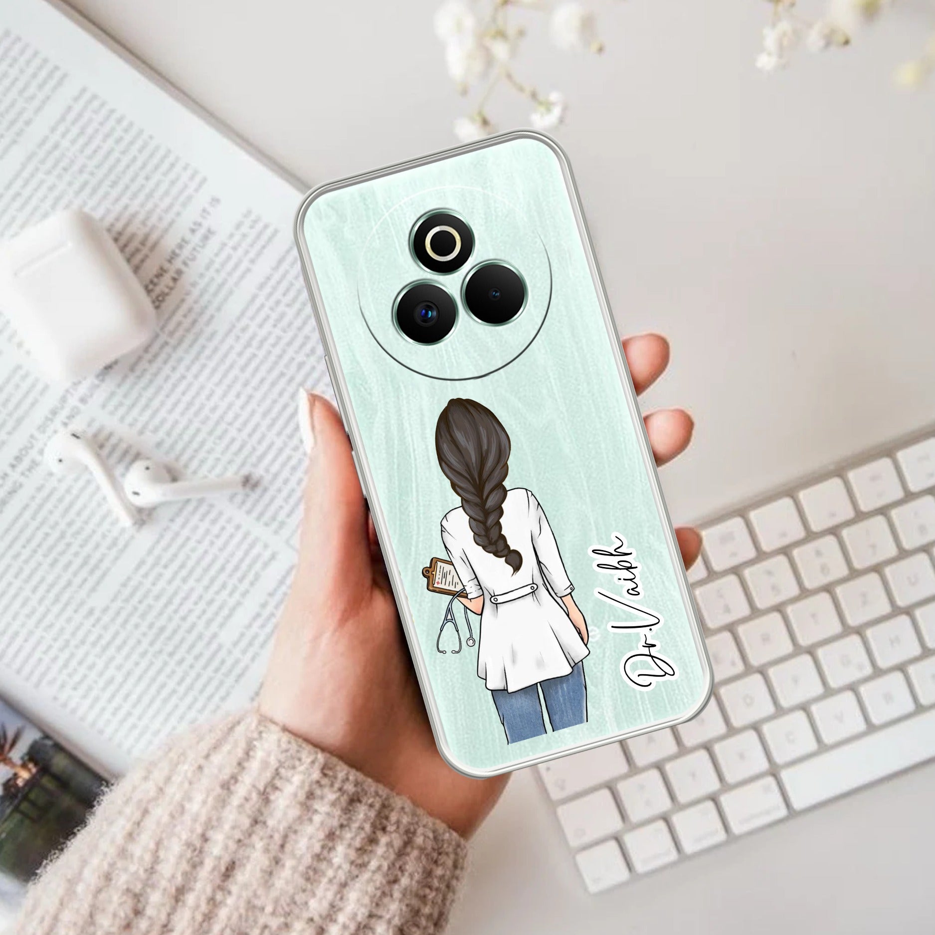 Doctor Customize Transparent Silicon Case For Realme P3 Pro 5G