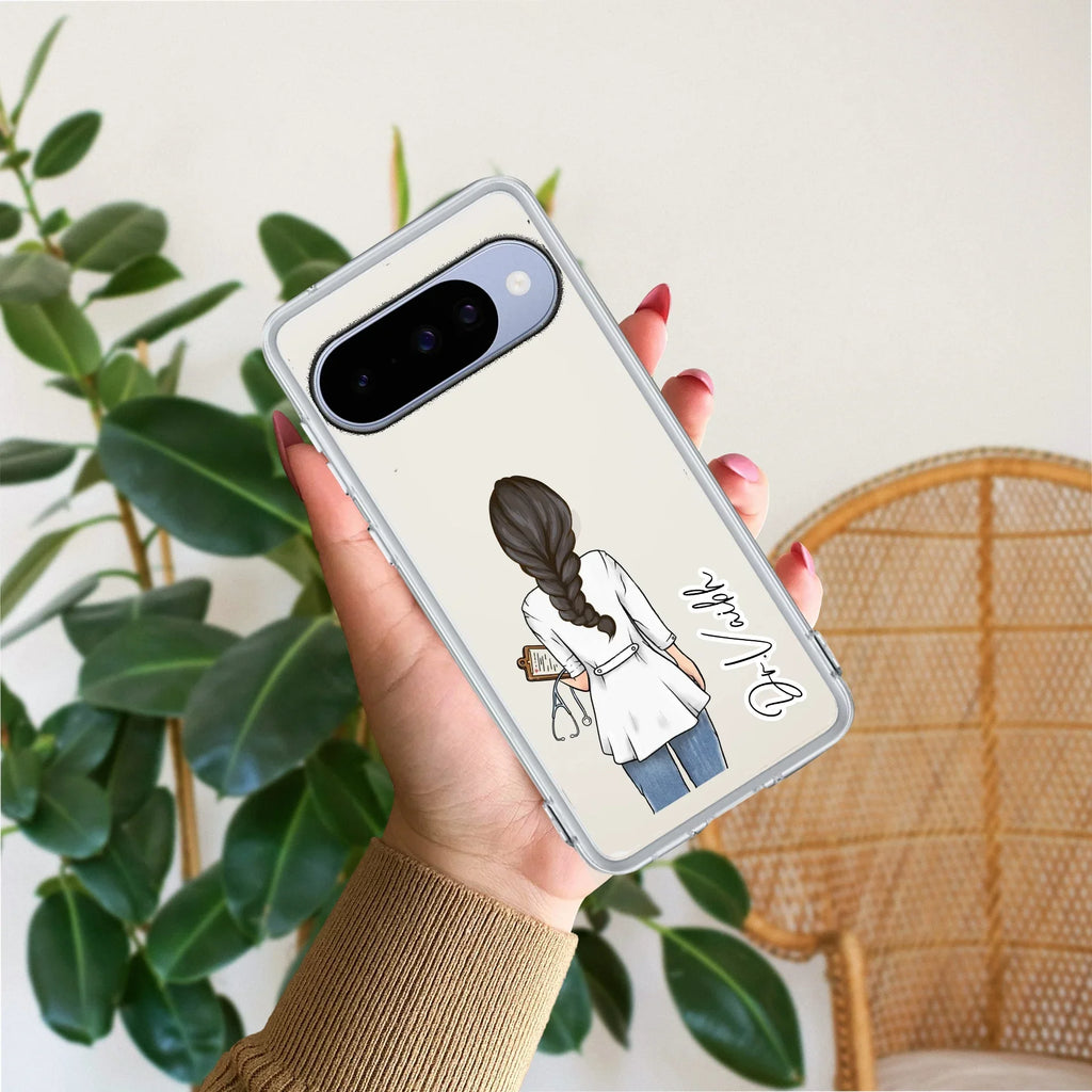 Doctor Customized Transparent Silicon Case For Google Pixel 10