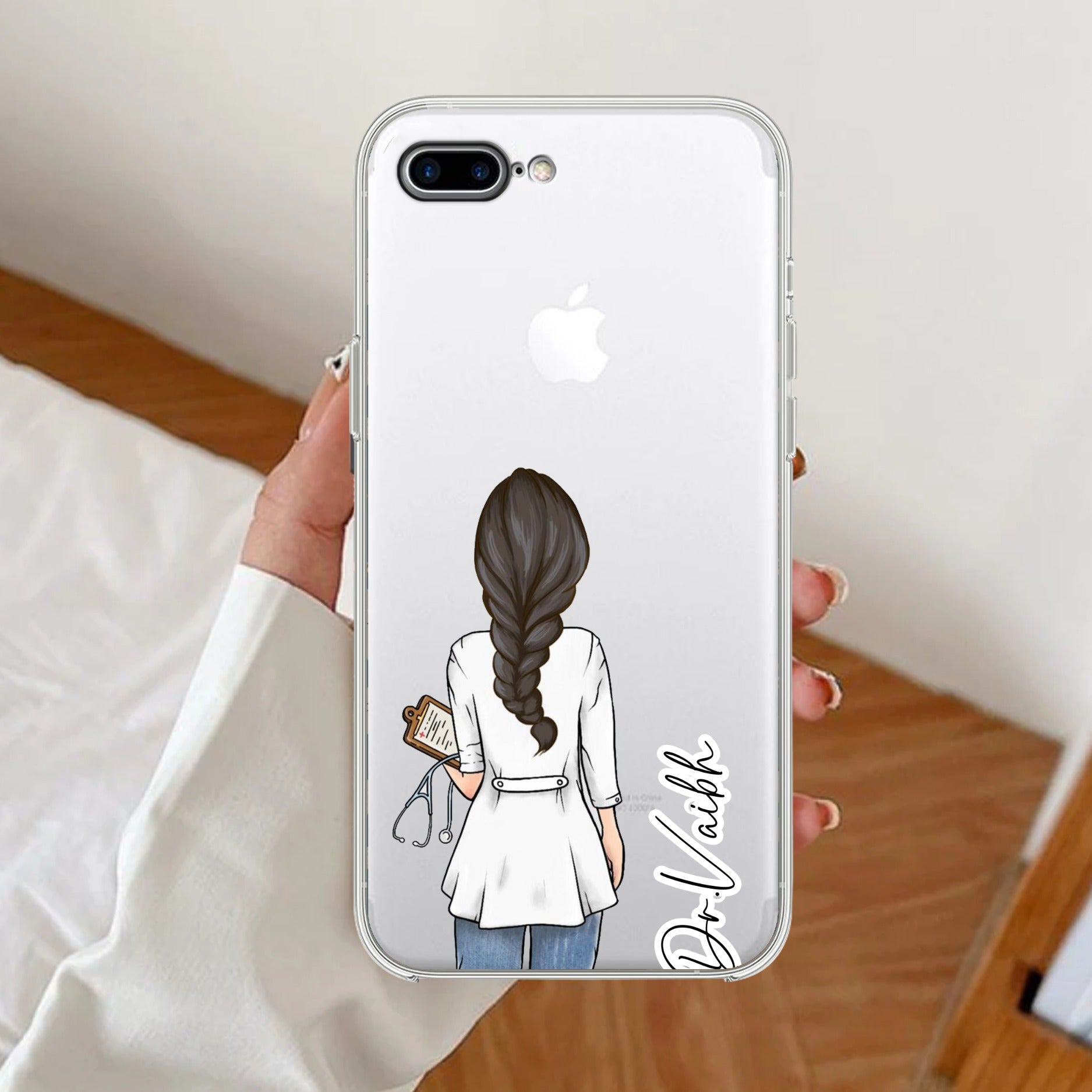 Doctor Customized Transparent Silicon Case For iPhone