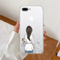 Doctor Customized Transparent Silicon Case For iPhone 7 Plus / iPhone 8 Plus