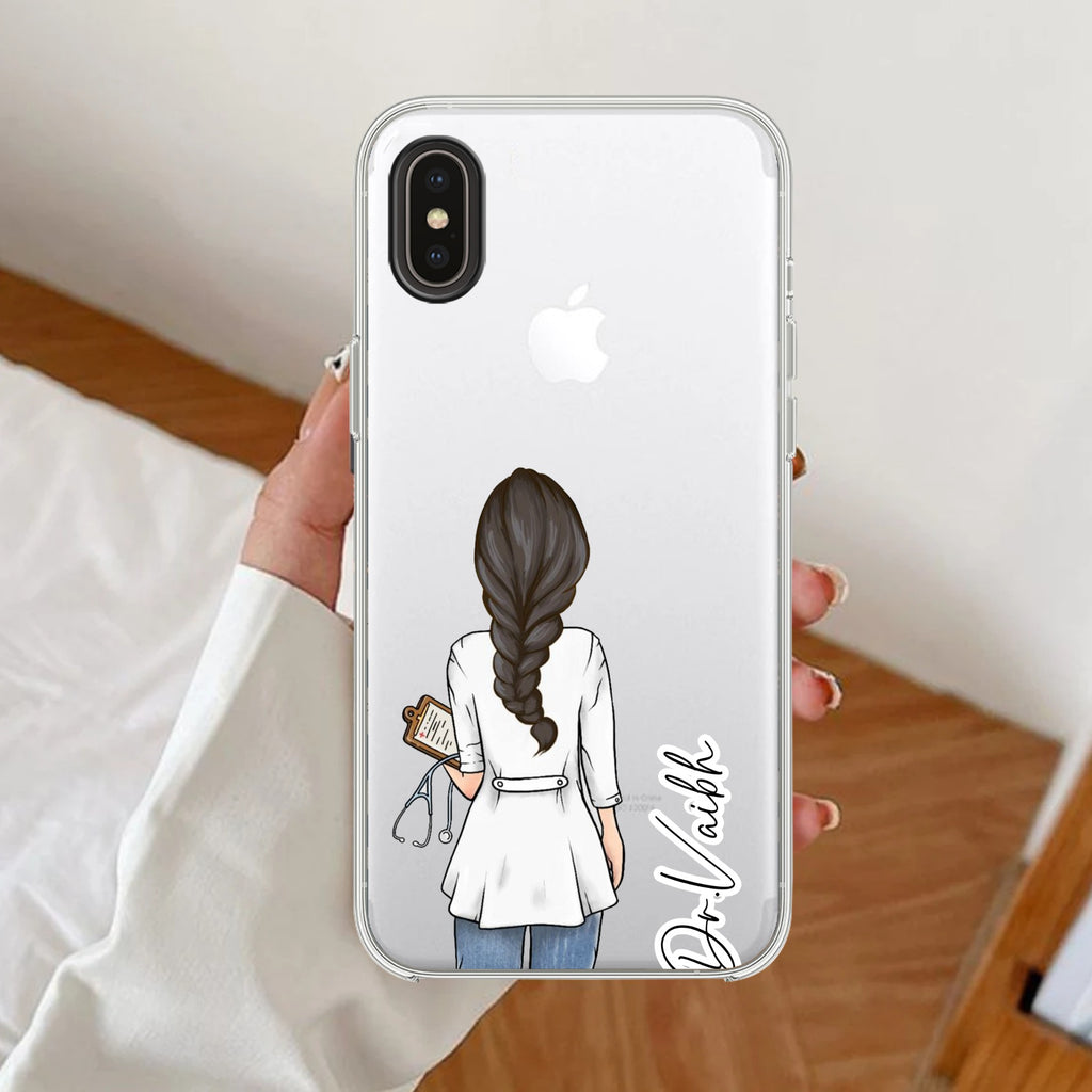 Doctor Customized Anti Yellow Clear Case For iPhone XR