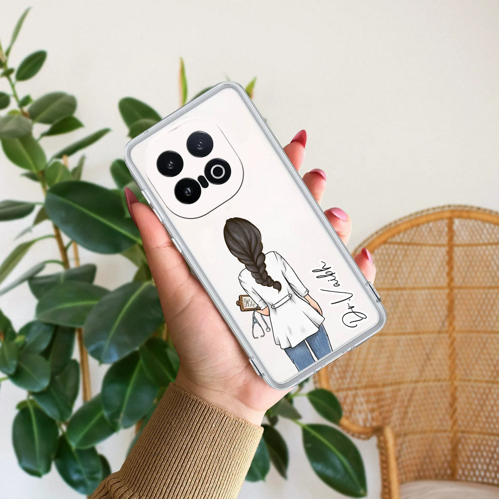 Doctor Customized Transparent Silicon Case For iQOO 13 5G