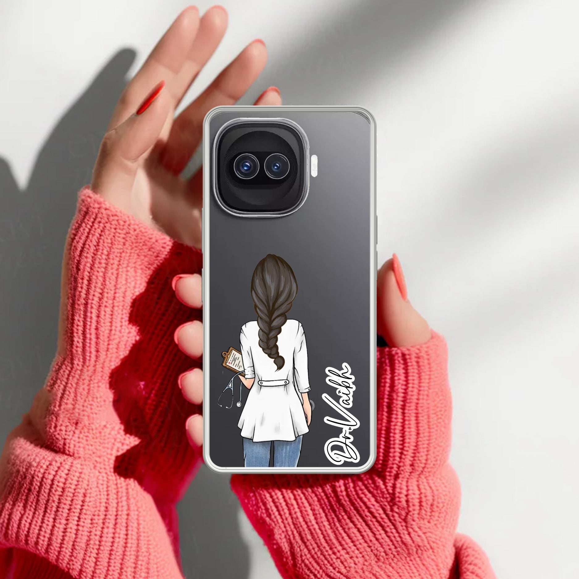 Doctor Customized Transparent Silicon Case For iQOO