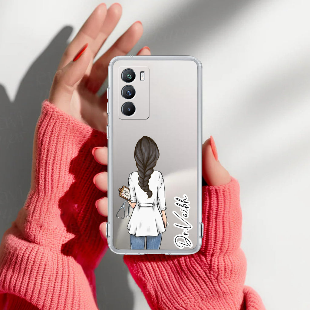 Doctor Customized Transparent Silicon Case For iQOO 9 SE 5G