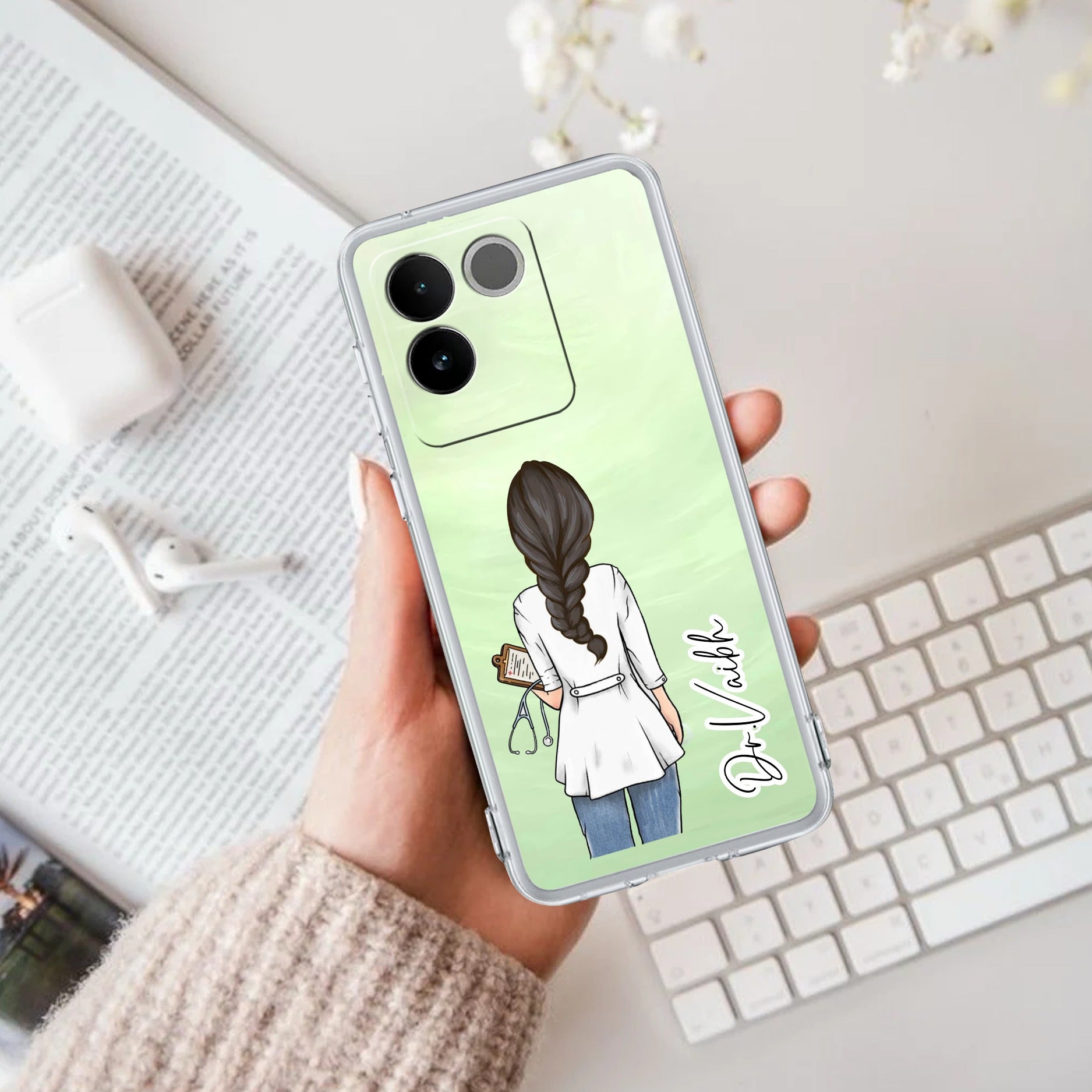 Doctor Customized Transparent Silicon Case For iQOO Z7 Pro 5G