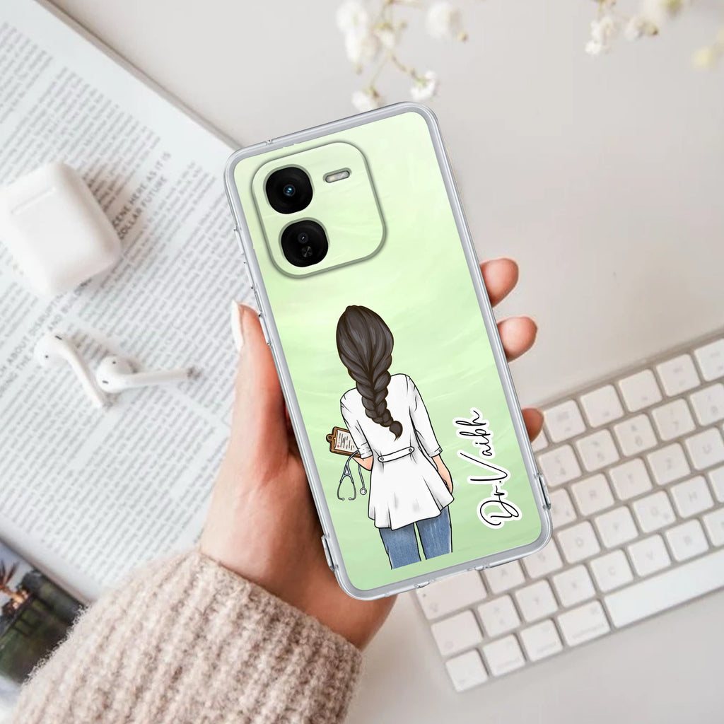 Doctor Customized Transparent Silicon Case For iQOO Z9x 5G