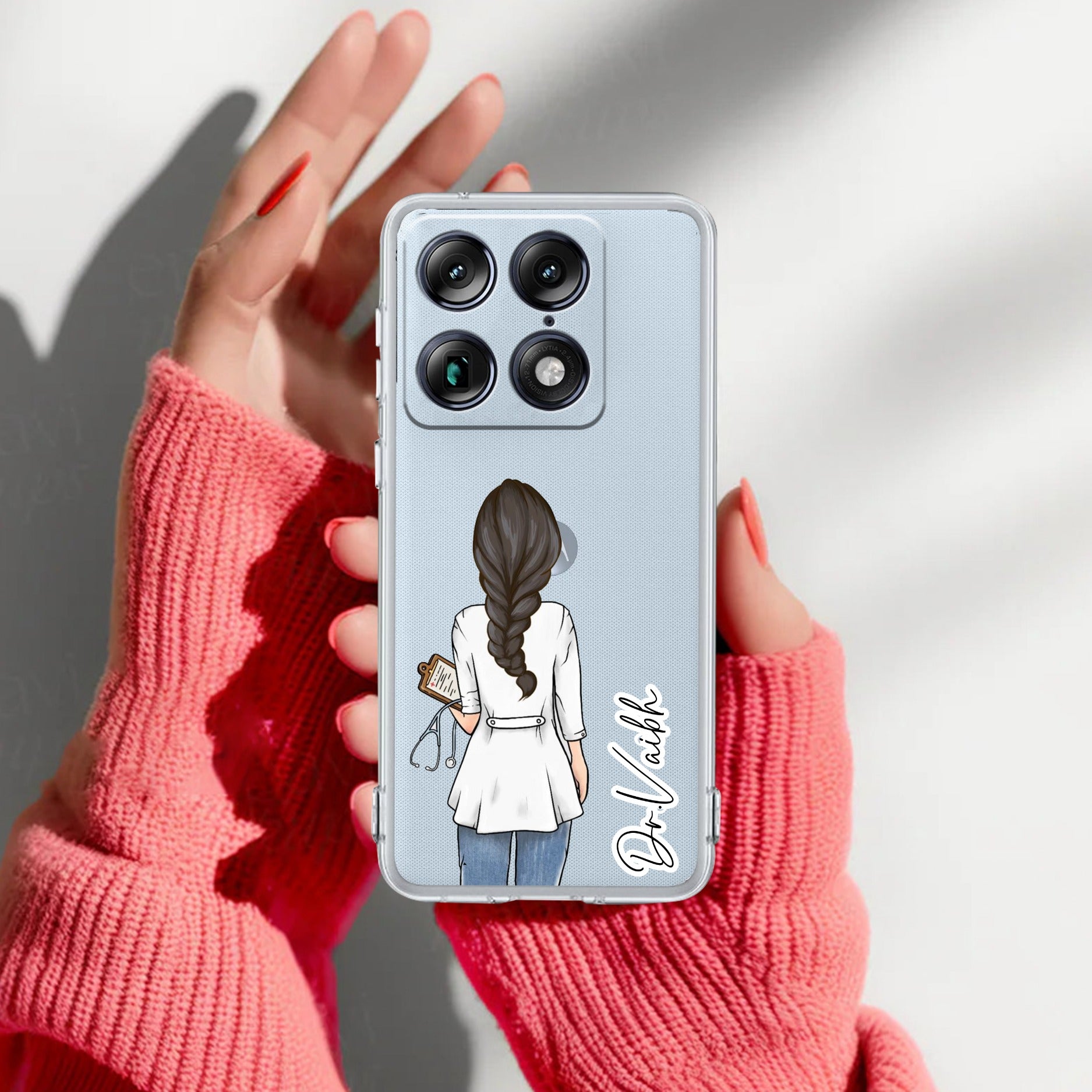 Doctor Customized Transparent Silicon Case For Motorola Signature 5G