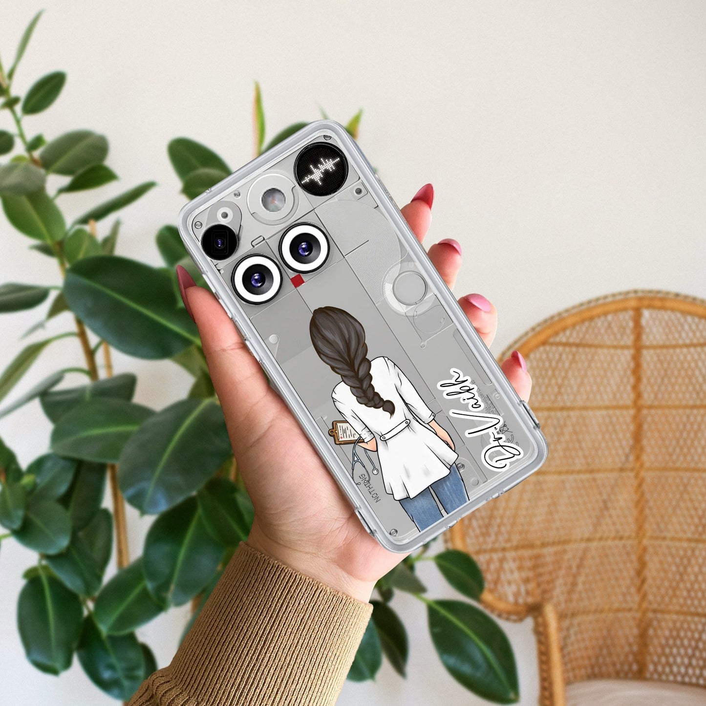 Doctor Customized Transparent Silicon Case For Nothing