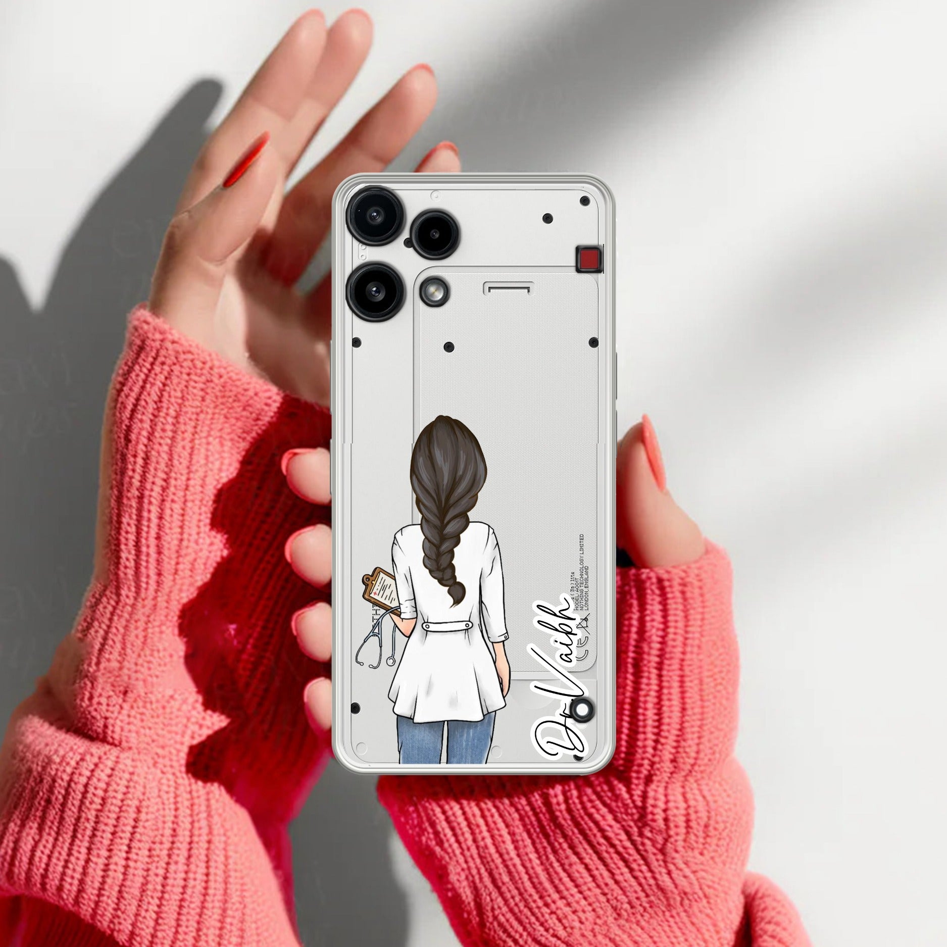 Doctor Customized Transparent Silicon Case For Nothing Phone 3a Lite 5G