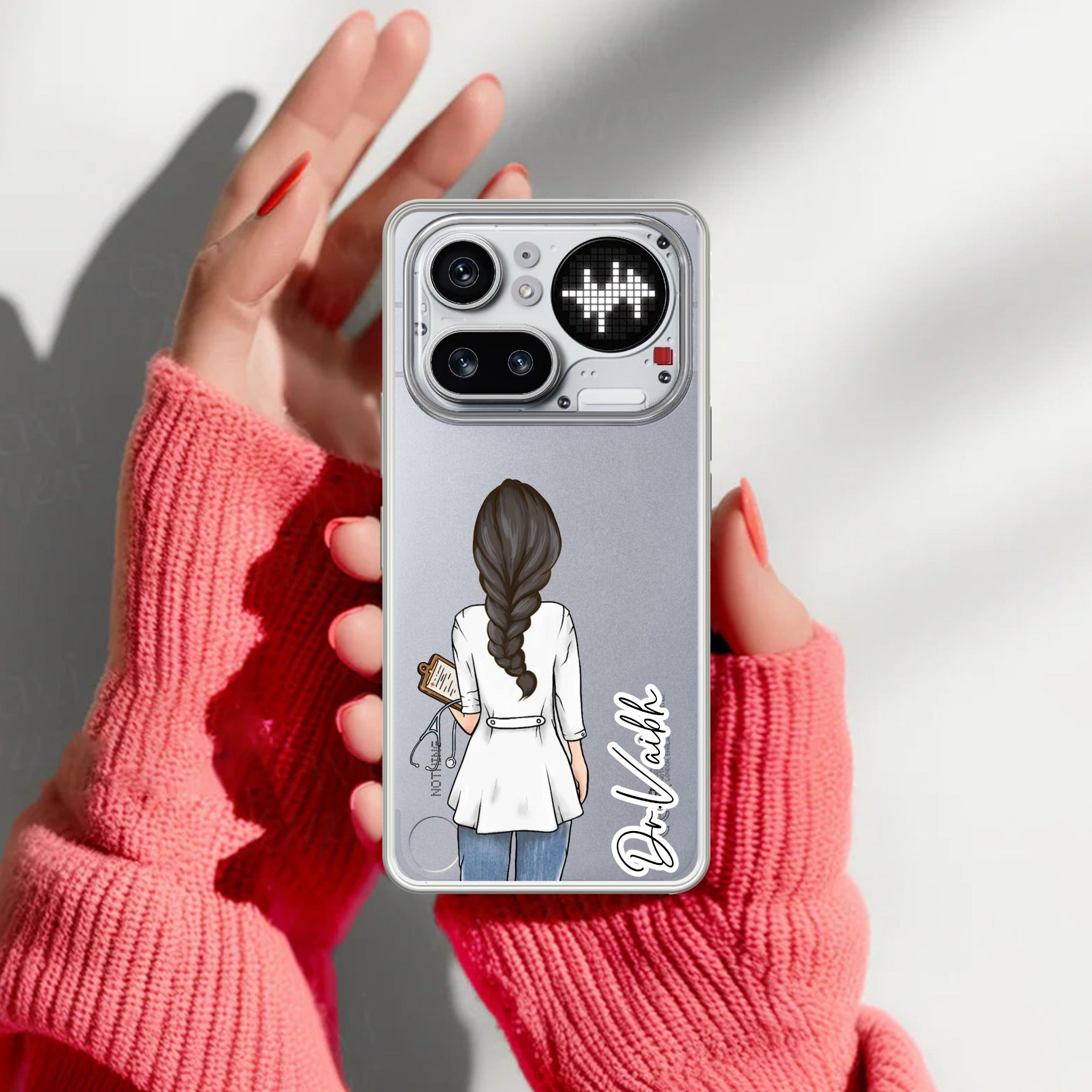 Doctor Customized Transparent Silicon Case For Nothing Phone 4A Pro 5G